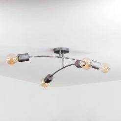 Hofstein Tyldom Deckenleuchte Altsilber, 4-flammig -Bürolampen Verkäufe tyldom deckenleuchte h3442401 7