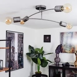 Hofstein Tyldom Deckenleuchte Altsilber, 4-flammig -Bürolampen Verkäufe tyldom deckenleuchte h3442401 9