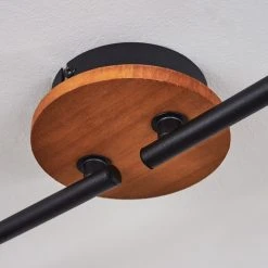 Hofstein Uatuasa Deckenleuchte Schwarz, Naturfarben, 4-flammig -Bürolampen Verkäufe uatuasa deckenleuchte h3443330 2