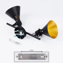 Hofstein Upiano Deckenleuchte Chrom, Schwarz, 2-flammig 15 Hofstein Upiano Deckenleuchte Chrom, Schwarz, 2-flammig -Bürolampen Verkäufe upiano deckenleuchte h3017784 4