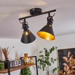 Hofstein Upiano Deckenleuchte Chrom, Schwarz, 2-flammig 19 Hofstein Upiano Deckenleuchte Chrom, Schwarz, 2-flammig -Bürolampen Verkäufe upiano deckenleuchte h3017784 8