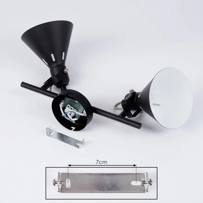 Hofstein Upiano Deckenleuchte Schwarz, 2-flammig 5 Hofstein Upiano Deckenleuchte Schwarz, 2-flammig – Bild 5