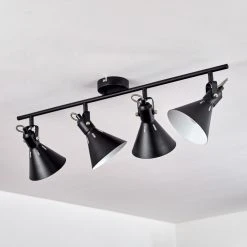 Hofstein Upiano Deckenleuchte Chrom, Schwarz, 4-flammig 18 Hofstein Upiano Deckenleuchte Chrom, Schwarz, 4-flammig -Bürolampen Verkäufe upiano deckenleuchte h3017845 7