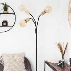 Hofstein Vasanello Stehleuchte Schwarz, Braun, 3-flammig -Bürolampen Verkäufe vasanello stehleuchte h3413753 11