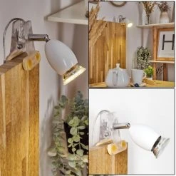 Hofstein Vesubio Klemmleuchte Chrom, Transparent, Klar, 1-flammig