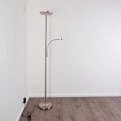 Hofstein Veteli Deckenfluter LED Nickel-Matt, Chrom, 2-flammig 34 Hofstein Veteli Deckenfluter LED Nickel-Matt, Chrom, 2-flammig -Bürolampen Verkäufe veteli deckenfluter h3080856 16