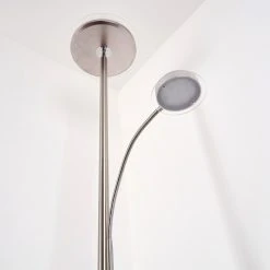 Hofstein Veteli Deckenfluter LED Nickel-Matt, Chrom, 2-flammig 21 Hofstein Veteli Deckenfluter LED Nickel-Matt, Chrom, 2-flammig -Bürolampen Verkäufe veteli deckenfluter h3080856 3