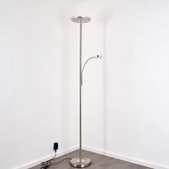 Hofstein Veteli Deckenfluter LED Nickel-Matt, Chrom, 2-flammig 23 Hofstein Veteli Deckenfluter LED Nickel-Matt, Chrom, 2-flammig -Bürolampen Verkäufe veteli deckenfluter h3080856 5