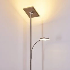 Hofstein Veteli Deckenfluter LED Edelstahl, 2-flammig -Bürolampen Verkäufe veteli deckenfluter h3274576 2