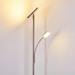 Hofstein Veteli Deckenfluter LED Edelstahl, 2-flammig -Bürolampen Verkäufe veteli deckenfluter h3274576 9