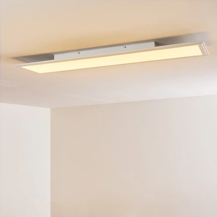 Hofstein Voisines Deckenpanel LED Weiß, 1-flammig, Fernbedienung, Farbwechsler 14 Hofstein Voisines Deckenpanel LED Weiß, 1-flammig, Fernbedienung, Farbwechsler – Bild 14