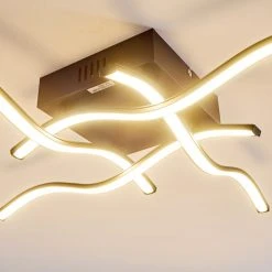 Hofstein Voltti Deckenleuchte LED Schwarz, 4-flammig -Bürolampen Verkäufe voltti deckenleuchte h3090084 11