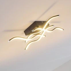 Hofstein Voltti Deckenleuchte LED Schwarz, 4-flammig -Bürolampen Verkäufe voltti deckenleuchte h3090084 13