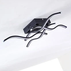 Hofstein Voltti Deckenleuchte LED Schwarz, 4-flammig -Bürolampen Verkäufe voltti deckenleuchte h3090084 15