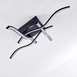 Hofstein Voltti Deckenleuchte LED Schwarz, 4-flammig -Bürolampen Verkäufe voltti deckenleuchte h3090084 18