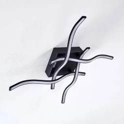 Hofstein Voltti Deckenleuchte LED Schwarz, 4-flammig -Bürolampen Verkäufe voltti deckenleuchte h3090084 3