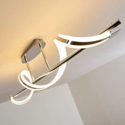 Hofstein Vora Deckenleuchte LED Chrom, 1-flammig -Bürolampen Verkäufe vora deckenleuchte h3090114 10