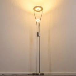 Hofstein Watino Deckenfluter LED Nickel-Matt, 3-flammig -Bürolampen Verkäufe watino deckenfluter h000458 15