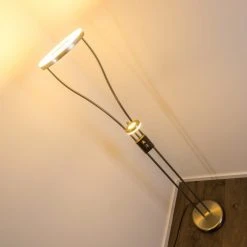 Hofstein Watino Deckenfluter LED Nickel-Matt, 3-flammig -Bürolampen Verkäufe watino deckenfluter h000458 16