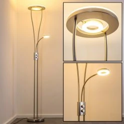 Hofstein Watino Deckenfluter LED Nickel-Matt, 3-flammig -Bürolampen Verkäufe watino deckenfluter h000458 21