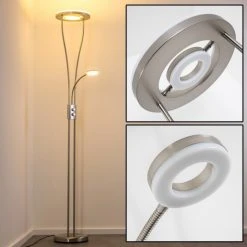 Hofstein Watino Deckenfluter LED Nickel-Matt, 3-flammig -Bürolampen Verkäufe watino deckenfluter h000458 4