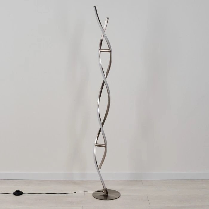 Hofstein Wellington Stehleuchte LED Edelstahl, 2-flammig 8 Hofstein Wellington Stehleuchte LED Edelstahl, 2-flammig – Bild 8