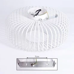 Hofstein Wemude Deckenleuchte Wei&szlig;, 1-flammig -Bürolampen Verkäufe wemude deckenleuchte h3019214 4