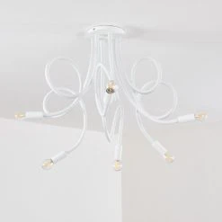 Hofstein Wertach Deckenleuchte Wei&szlig;, 6-flammig -Bürolampen Verkäufe wertach deckenleuchte h3345405 15