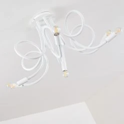 Hofstein Wertach Deckenleuchte Wei&szlig;, 6-flammig -Bürolampen Verkäufe wertach deckenleuchte h3345405 6