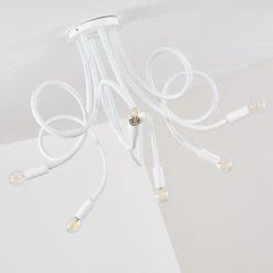 Hofstein Wertach Deckenleuchte Wei&szlig;, 6-flammig -Bürolampen Verkäufe wertach deckenleuchte h3345405 9