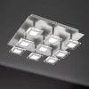Wofi Leuchten Wofi Cholet Deckenleuchte LED Nickel-Matt, 9-flammig