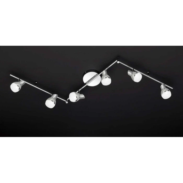 Wofi Leuchten Wofi NANTES Deckenleuchte LED Chrom, 6-flammig 1 Wofi Leuchten Wofi NANTES Deckenleuchte LED Chrom, 6-flammig