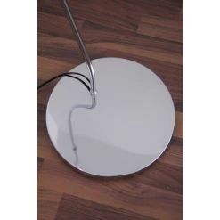 Wofi Leuchten Wofi SANDER Bogenleuchte Chrom, Wei&szlig;, 1-flammig -Bürolampen Verkäufe wofi sander bogenleuchte w308401010000 do1 10