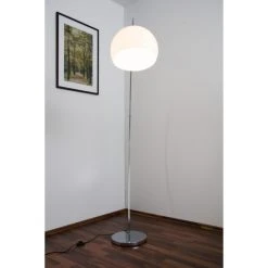 Wofi Leuchten Wofi SANDER Bogenleuchte Chrom, Wei&szlig;, 1-flammig -Bürolampen Verkäufe wofi sander bogenleuchte w308401010000 do1 7