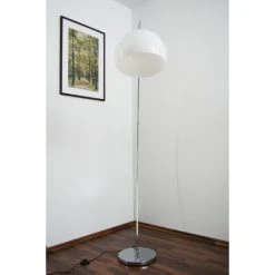 Wofi Leuchten Wofi SANDER Bogenleuchte Chrom, Wei&szlig;, 1-flammig -Bürolampen Verkäufe wofi sander bogenleuchte w308401010000 do1 9