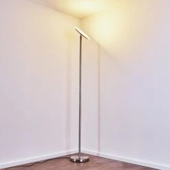 Hofstein Wonsbek Deckenfluter LED Nickel-Matt, 1-flammig -Bürolampen Verkäufe wonsbek deckenfluter h3297315 do1 12