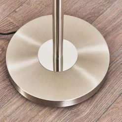 Hofstein Wonsbek Deckenfluter LED Nickel-Matt, 1-flammig -Bürolampen Verkäufe wonsbek deckenfluter h3297315 do1 16