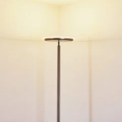 Hofstein Wonsbek Deckenfluter LED Nickel-Matt, 1-flammig -Bürolampen Verkäufe wonsbek deckenfluter h3297315 do1 18