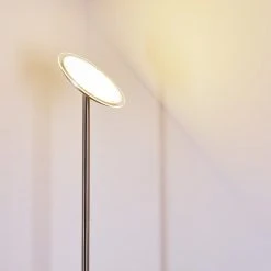 Hofstein Wonsbek Deckenfluter LED Nickel-Matt, 1-flammig -Bürolampen Verkäufe wonsbek deckenfluter h3297315 do1 7