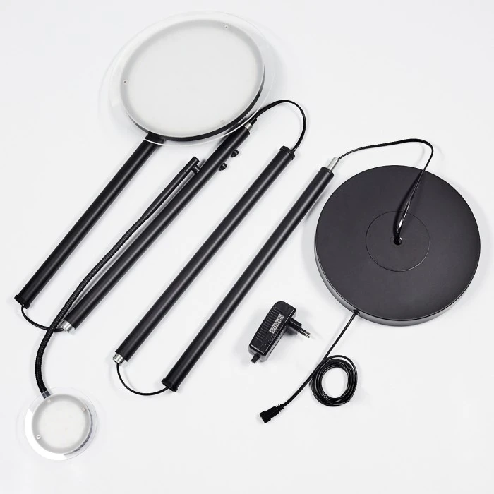 Hofstein Wonsbek Deckenfluter LED Schwarz, 2-flammig 5 Hofstein Wonsbek Deckenfluter LED Schwarz, 2-flammig – Bild 5