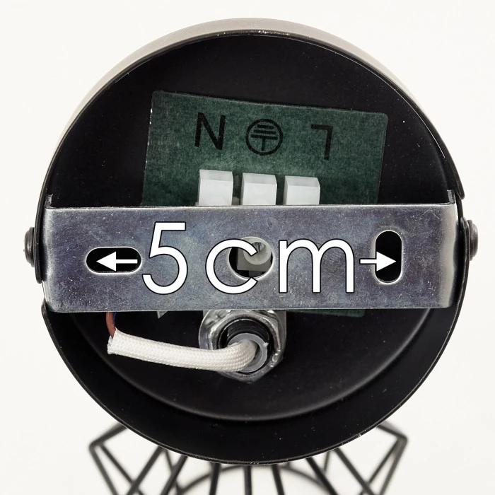 Hofstein Yalmhill Deckenleuchte Schwarz, 1-flammig 3 Hofstein Yalmhill Deckenleuchte Schwarz, 1-flammig – Bild 3