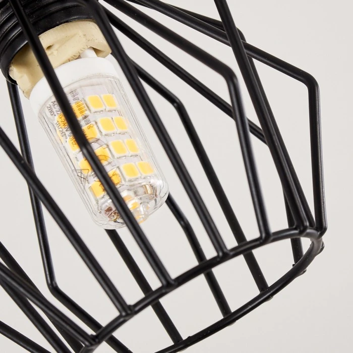 Hofstein Yalmhill Deckenleuchte Schwarz, 1-flammig 10 Hofstein Yalmhill Deckenleuchte Schwarz, 1-flammig – Bild 10