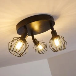 Hofstein Yalmhill Deckenleuchte Schwarz, 3-flammig -Bürolampen Verkäufe yalmhill deckenleuchte h3350867 7