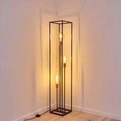 Hofstein Yuhigaoka Stehleuchte Schwarz, Kupferfarben, 3-flammig -Bürolampen Verkäufe yuhigaoka stehleuchte h3358238 6