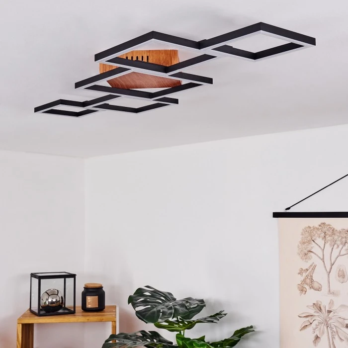 Hofstein Zocca Deckenleuchte LED Braun, Holz dunkel, 1-flammig 10 Hofstein Zocca Deckenleuchte LED Braun, Holz dunkel, 1-flammig – Bild 10