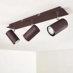 Hofstein Zuoz Deckenleuchte Chrom, Rostfarben, 3-flammig -Bürolampen Verkäufe zuoz deckenleuchte h3341391 do1 16