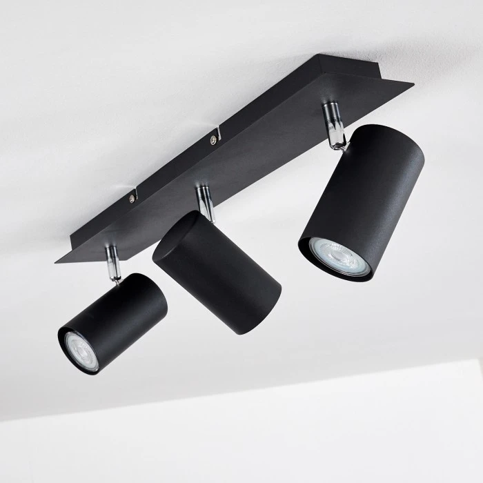 Hofstein Zuoz Deckenleuchte Chrom, Schwarz, 3-flammig 13 Hofstein Zuoz Deckenleuchte Chrom, Schwarz, 3-flammig – Bild 13