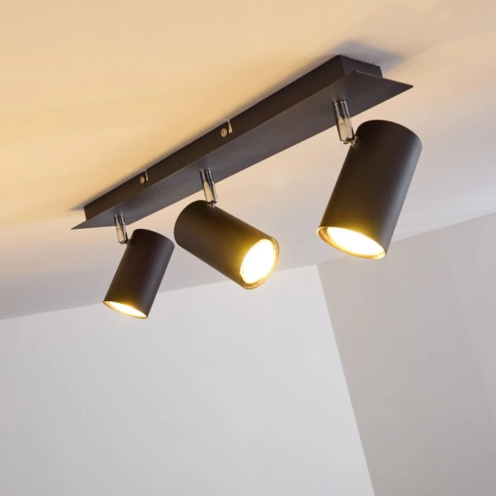 Hofstein Zuoz Deckenleuchte Chrom, Schwarz, 3-flammig 7 Hofstein Zuoz Deckenleuchte Chrom, Schwarz, 3-flammig – Bild 7