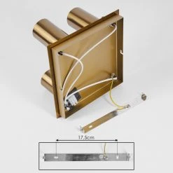 Hofstein Zuoz Deckenleuchte Altmessing, 4-flammig -Bürolampen Verkäufe zuoz deckenleuchte h3434727 4