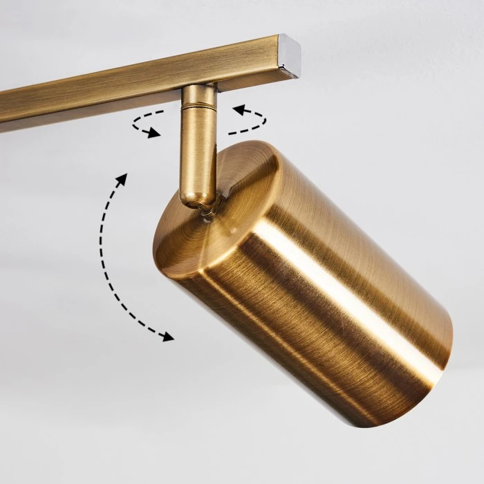 Hofstein Zuoz Deckenleuchte Altmessing, 5-flammig 6 Hofstein Zuoz Deckenleuchte Altmessing, 5-flammig – Bild 6